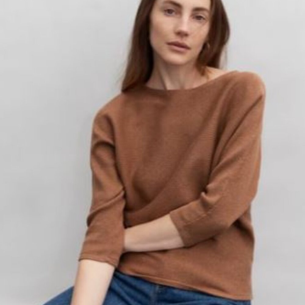 Shop The Reset minimal dolman sweater Brown L XL Capsule  Workwear Wardro…